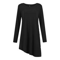 Vestido De Mujer Casual Otoño Elegante Con Botones Color Sólido Largo Manga Vestido De Fiesta Polyester Cuello O Antiguo - details 2