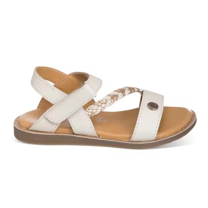 Sandalia color blanca para NIÑA 100% piel - 1