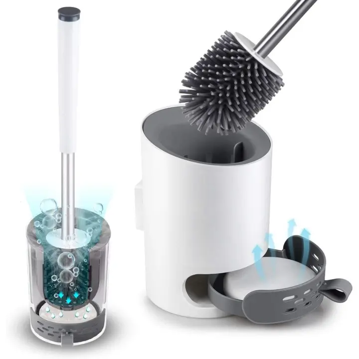 Escobilla de silicona con soporte, System de escopilla para odorless - 1