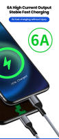 Cable De Carga Rápida 2 En 1 USB Tipo C/Lightning 66W PD Para Xiaomi Samsung Huawei Oneplus Cable De Datos 60cm Con Encendedor - details 1