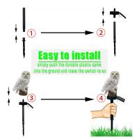 Lámpara Solar De Oso Pardo Luz De Tierra Para Jardín Exterior Impermeable Decorativa Para Camino Y Patio Con Luz LED Incluida Tamaño 10m Estilo Moderno - details 6