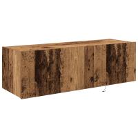 Cabinet de TV vidaXL con luces LED Madera Vieja 100x35x31 cm - details 3