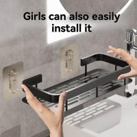 Escalera De Baño De Aluminio Sujeta Pared Cuadrada Para Ducha Espacio Libre Sin Agujeros En Los Corners Instalación Fácil - details 3