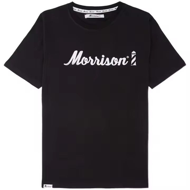 Camiseta marca Morrison modelo Original para hombre en color negro - 1