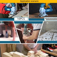 Juego De Hojas De Sierra Jigsaw 10/20Pcs T301CD T-Shaft HCS Para Corte De Madera Plástico Y Metal Accesorio De Herramienta Eléctrica Para DIY - details 4