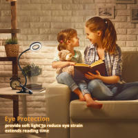 Lámpara De Escritorio LED Flexible 360° Con 48 LEDs Luz De Trabajo Ajustable Para Leer Y Escritura En La Habitación Luz De Cama USB Protección Ocular - details 1