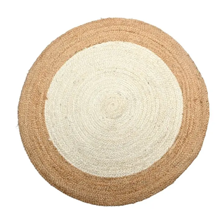 ORIGEN Home Decor Alfombra Alfombras | Alfombra de Entrada Marrón Redondo - 1x60x60cm 30725 - 1