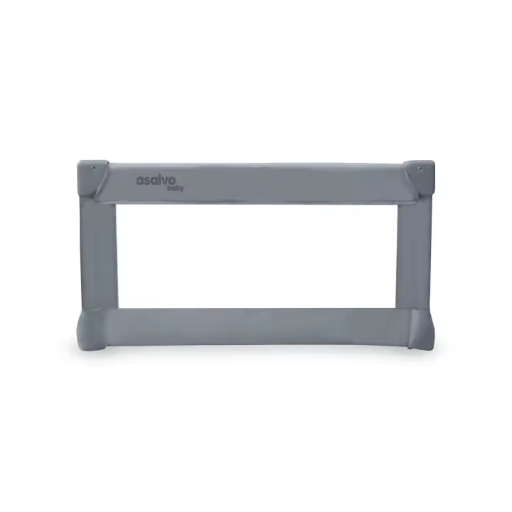 Barrera de cama Asalvo Standard Gris 90cm para mayor seguridad y comodidad del bebé - 1