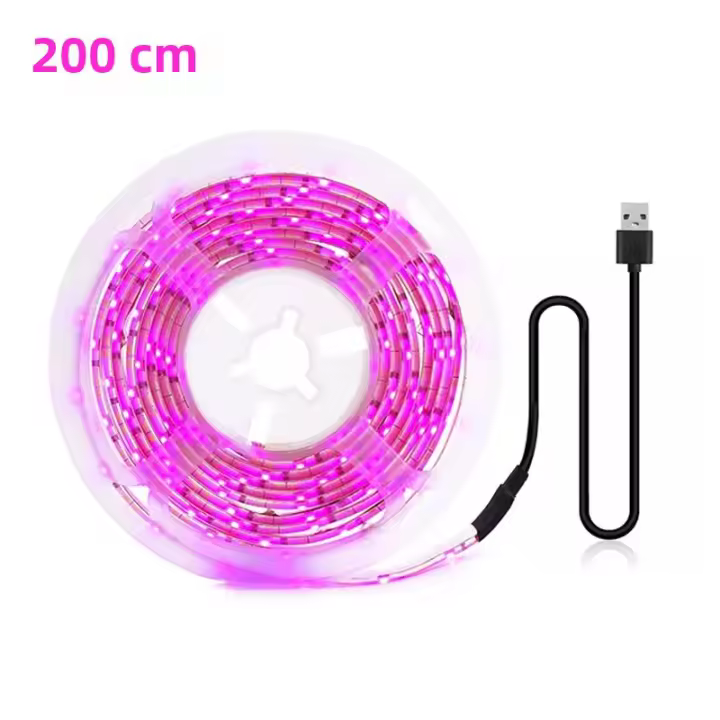 Luz De Crecimiento Para Plantas LED 5V USB Espectro Completo Fita De 1m 2m 3m Para Semillas Flores Invernadero Y Plantas Hidroponicas Iluminación - 1