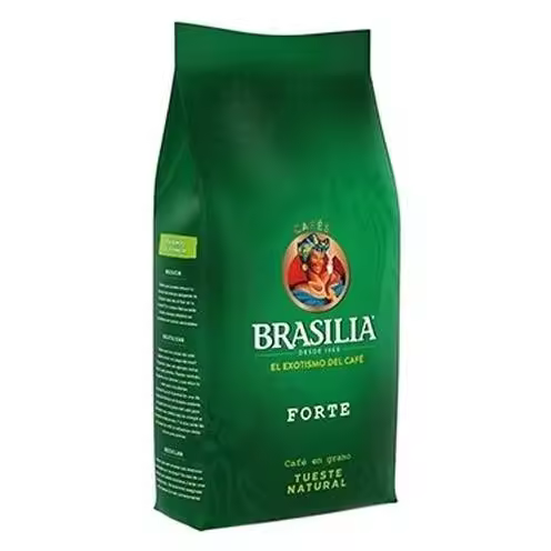 Brasilia - Forte Café de Grano Tostado 100% Natural  Bolsa 1Kg - 1