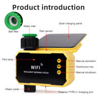 Temporizador De Riego Inteligente Solar WIFI Para Jardín Controlador De Válvula De Agua Digital LCD Sistema De Irrigación Automática 1/2 Camino - details 23
