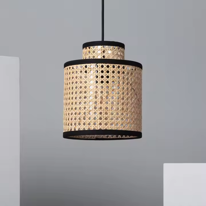 Ledkia Lámpara Colgante Ratán Huela Piccola ILUZZIA - 1