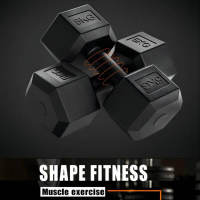 Juego de 2 mancuernas hexagonales con revestimiento de vinilo, de 2,5 a 10 kg, para culturismo y fitness, para hombres en el gimnasio en casa. - details 3