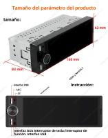 Receptor De Radio Para Coche Universal 1 Din Pantalla Táctil HD Con Control De Un Botón CarPlay MP5 Soporte FM Y USB Para Hyundai Lada Toyota Nissan Ford - details 15