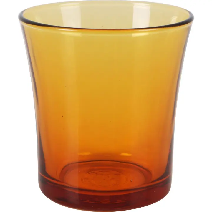 DURALEX - SET DE 4 VASOS 16CL AMBAR LYS - Set Vasos de Vidrio Presentación Elegante - Set de Vasos Duraderos y Resistentes - Set de Vasos Versátiles Adecuados para Bebidas Frías y Calientes - Set de Vasos Aptos para Lavavajillas - 1