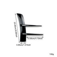 2Pcs Accesorios De Coche Splitter Canard Ventana Lateral Delantera Y Trasera Para Automóvil Adornos De Parachoques - details 4