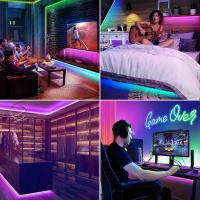 Tiras LED RGB Neon 12V 10M/5M Con WiFi Impermeables Y Sincronización De Música Para Exterior DIY Con Control Remoto Y App Para Dormitorio - details 11