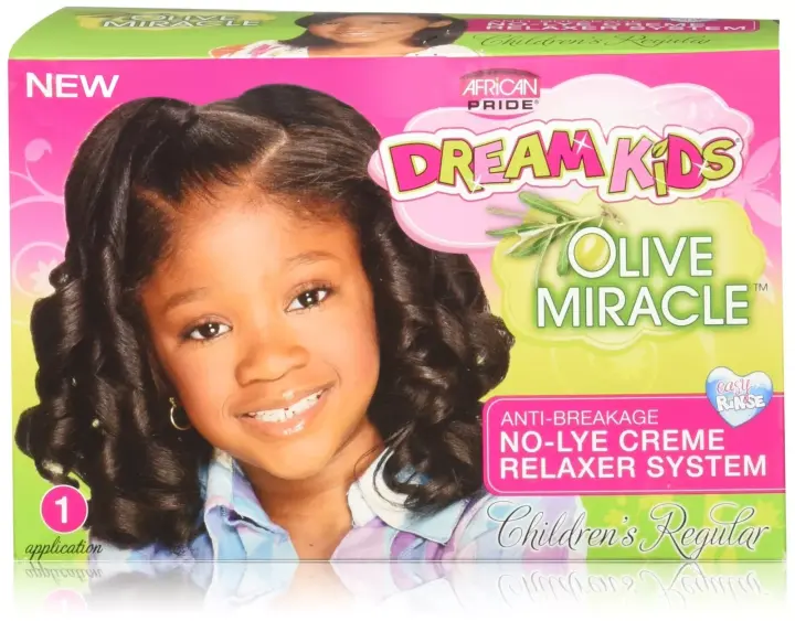 African Pride Dream Kids Olive Miracle Anti-breakage Hair Relaxer System, - 1