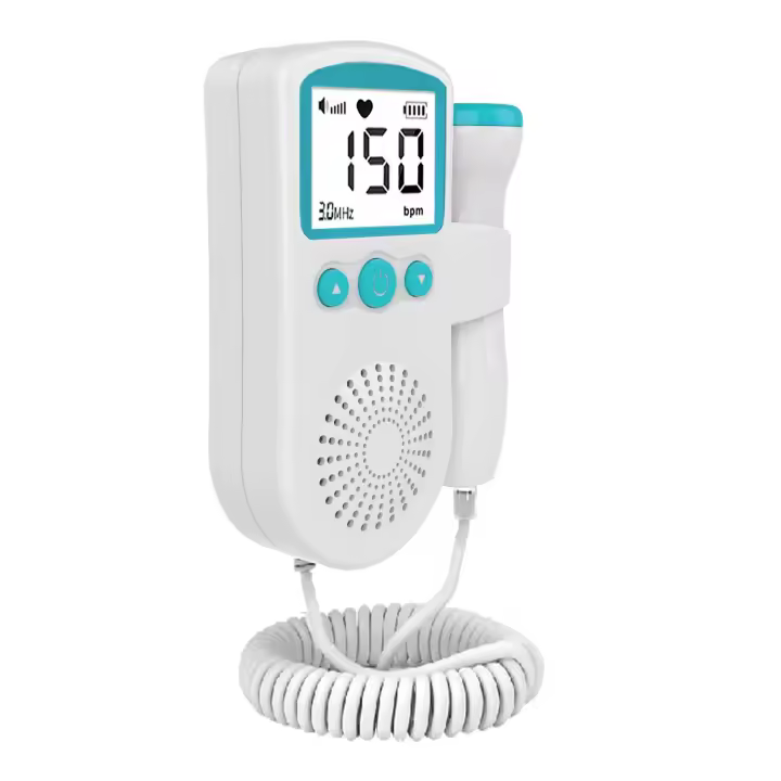 2 botellas de Gel + Escucha tus latidos, monitoriza, registra tu crecimiento, 3MHz, LCD,Regalos para futuros padres - 1