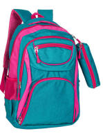 J.S ONDO MOCHILA TIPO TELA PARA MUJER  HOMBRE Mochila Escolar Mochila de Viaje Negocios Trabajo Diario Antirrobo Impermeable Grande Mochila Ordenador CLASICO 18 pulgadas CON ESTUCHE - details 4