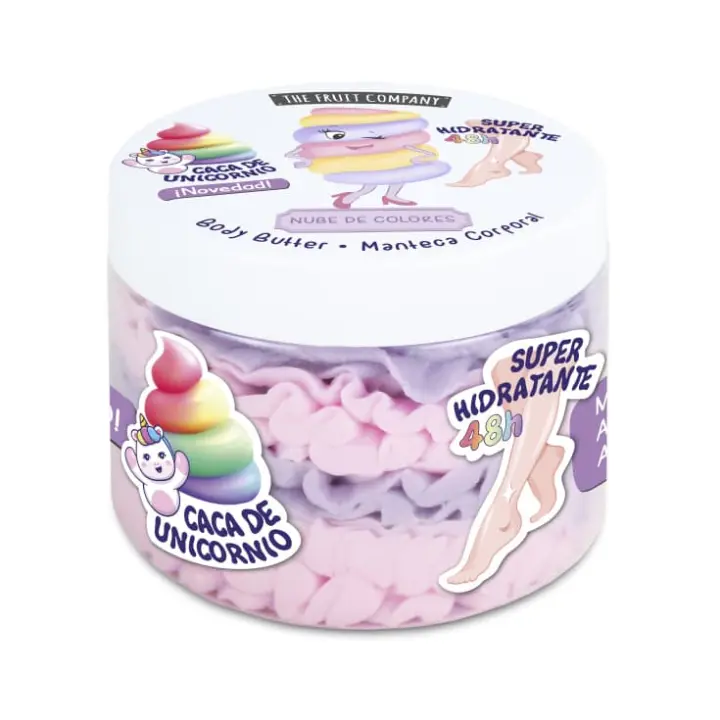 the fruit c. manteca corporal nubes de colores tarro 250g - 1