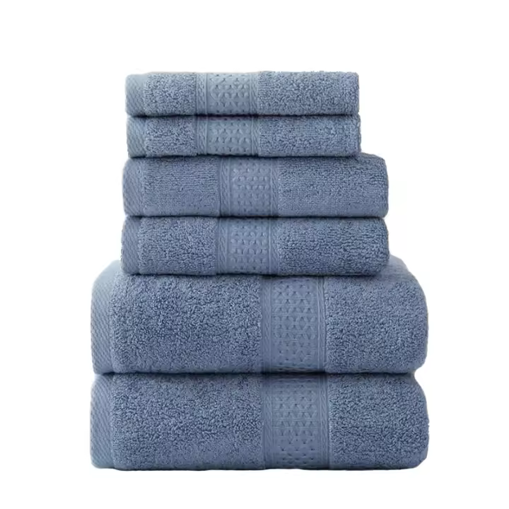 Juego De Toallas De Algodón Ultra Suaves Y Altamente Absorbentes 3 Piezas Incluye 1 Toalla De Baño 1 Toalla De Mano Y 1 Toalla De Lavado Para El Baño Doméstico - 1