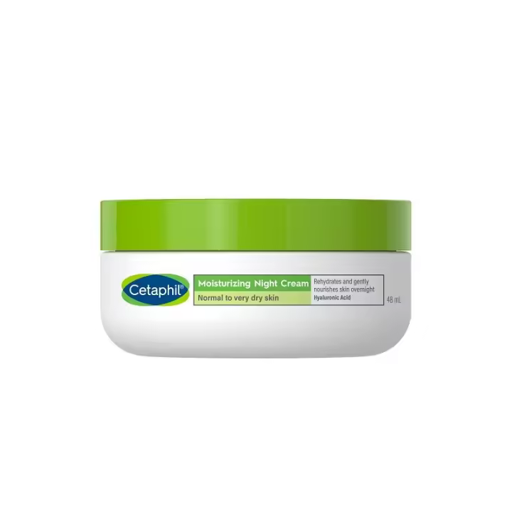 Cetaphil Crema Facial de Noche para Pieles Normales y Muy Secas con Hidratación Intensa y ácido Hialurónico - 1