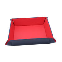 Mesa De Trabajo Organizadora Creativa Plegable De Cuero PU Valet Trinket Collapsible Moneda Billetera Llavero Caja De Almacenamiento Moderna Ecológica - details 3