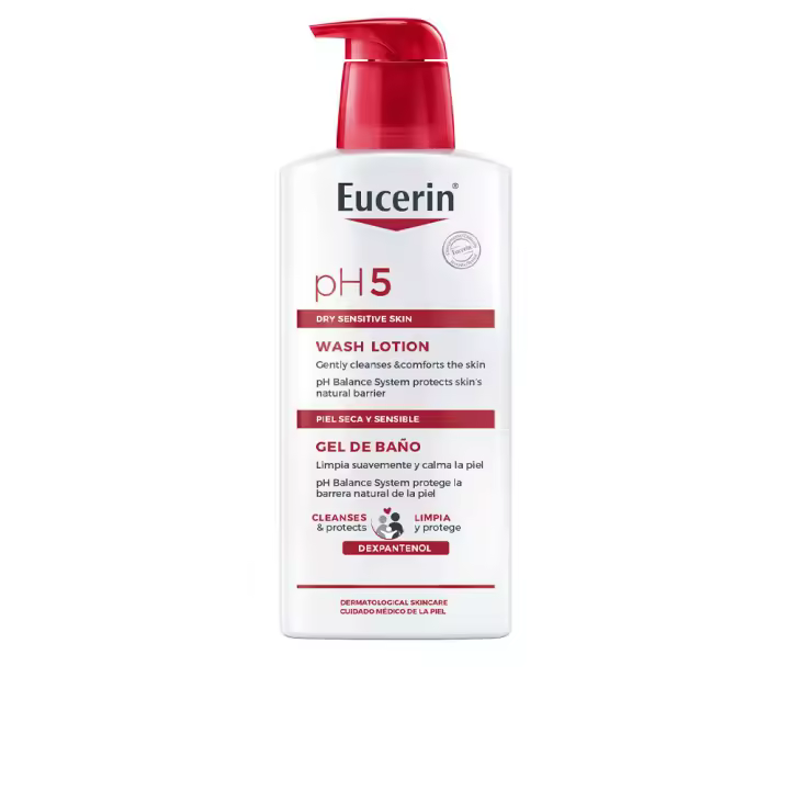 FALLO.Eucerin PH5 Gel Baño Sin Jabón para Pieles Sensibles - Fortalece y Protege la Piel - 1