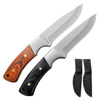 Cuchillo De Sobrevivencia Con Mango De Madera Y Funda De Nylon Herramienta De Pesca Y Caza Para Camping Y Tácticas - details 10