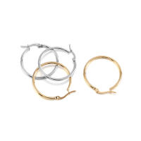 10Pcs Gancho Para Pendientes Abierto De Acero Inoxidable 15-50mm Base Para Anillos DIY Accesorios De Joyería De Hilo Metálico - details 3