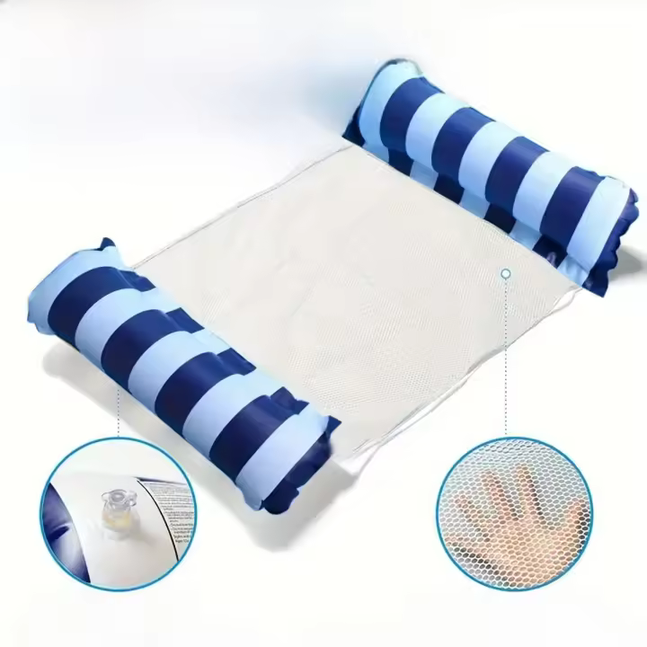 Premium Hamacas De Piscina Con Estampado Rayado Duraderas Para Baño Al Aire Libre Perfectas Para Fiestas En La Piscina Y Aventuras En La Playa - 1