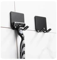 Soporte De Afeitadora De Acero Inoxidable 1/4X Para Baño Con Gancho De Almacenamiento Muro Para Hombres Accesorios De Baño Soporte De Afeitadora Sin Perforar Multifuncional - details 4