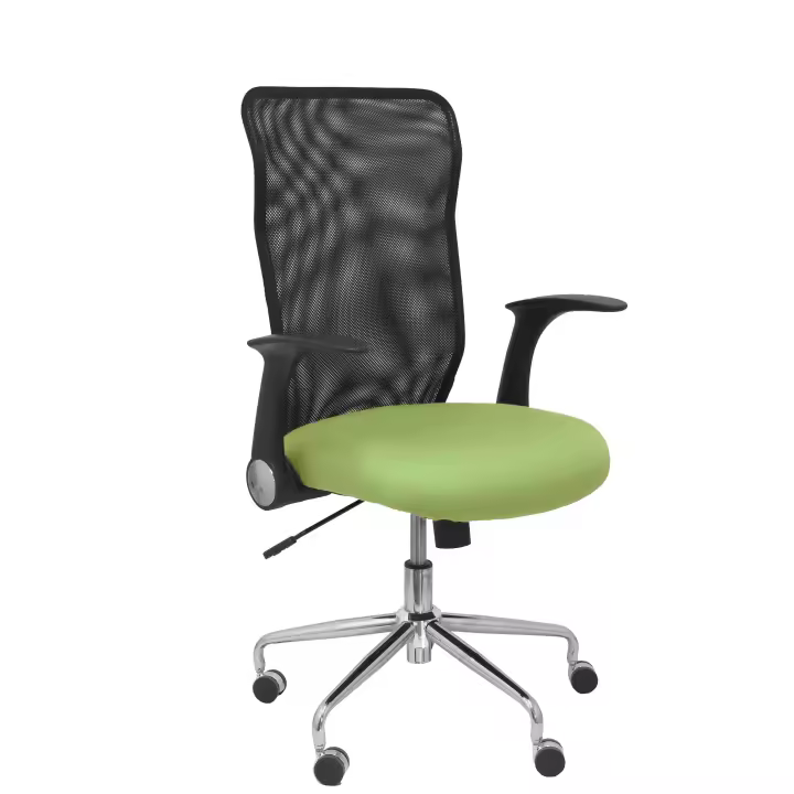 Piqueras Y Crespo Silla Minaya Ergonómica con Respaldo de Malla y Brazos Retráctiles Regulables en Altura - 1