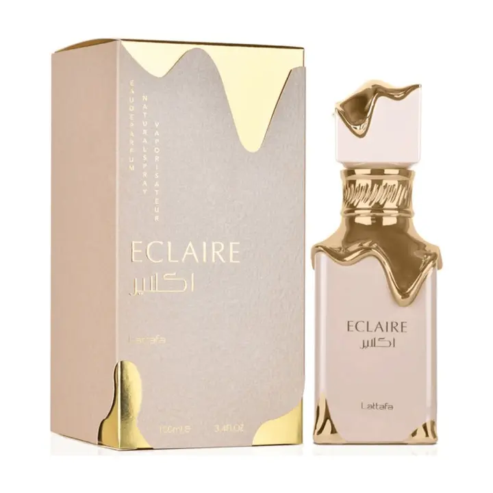Lattafa Eclaire 100ml EDP | Perfume Árabe para Mujer con Notas Dulces y Cremosas | Fragancia Larga Duración 12H+ | 100% Original | Ideal para Regalos Elegantes y Uso Diario | Alta Perfumería con Toques de Vainilla y Almizcle,Perfume Árabe ,para Mujer - 1