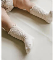 Calcetines De Algodón Para Bebés Y Niñas Largos Hasta La Rodilla Con Volante Estilo Frilly Solids Adecuados Para Primavera Verano Talla Unica Para Recién Nacidos Hasta 36 Meses - details 8