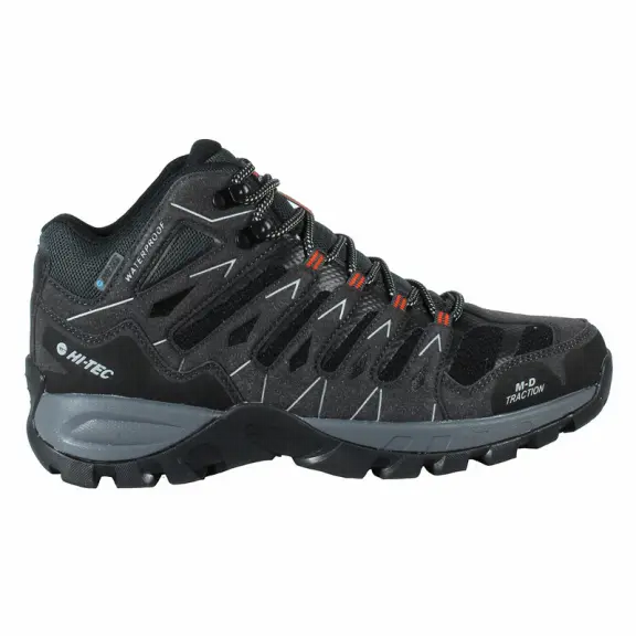Botas montaña Hi-Tec Corzo Mid Wp negro rojo hombre - 1