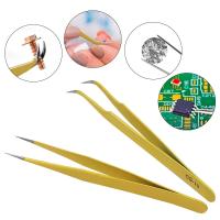 Juego De Pinzas De Acero Inoxidable Anti-estático Para Reparación De Teléfonos Móviles Y Electrónicos Pinza Para Cejas Y Pestañas - details 8