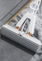 Mopa De Tela Plegable Para Limpieza Del Hogar Con Cabezal De Algodón Recambiable Y Mango Telescopio Eco-amigable - details 7