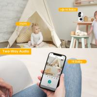 Cámara De Seguridad WiFi Dual 4MP Con Pantalla Automática De Seguimiento Y Detección De Humanos Monitor De Bebé Para Interior CCTV Vigilancia Doméstica - details 5