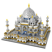 Conjunto De Bloques De Construcción De Arquitectura Famous Del Mundo Taj Mahal India Castillo Modelo Micro Bloques DIY Juguete Asamblea Para Adultos Y Niños - details 0