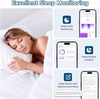 Smart Ring Health Tracker, anillo de seguimiento de sueño con frecuencia cardíaca, anillo de fitness impermeable para monitoreo de actividad/pasos/distancia/calorías, gestos en el aire, batería de hasta 7 días, para iOS Android - details 3