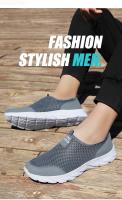 Zapatos De Vulcanización Para Hombre Zapatillas Transpirables Casual Antideslizantes Ligeros Tenis Masculino SLIP-ON Mesh - details 8