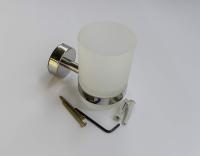 Soporte para Soporte de Dientes de Parado, Vaso de Vidrio Esmerilado de Acero Inoxidable 18/10, Autoadhesivo 3M O Montaje con Tornillo, Hecho Pulido, Fabricado EN LA UE, 20 Y - details 2