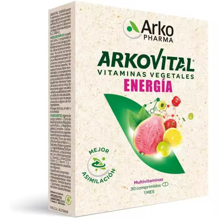 Arkovital Pura Energía Arkopharma - Mayor Asimilación - Multivitamínico Defensas Naturales y Vitalidad - 1