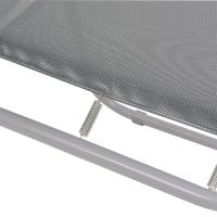 vidaXL Juego de comedor de jardín 6 piezas acero y textilene gris - details 6