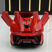 Modelo De Coche Lykan Sport 1:32 Con Sonido Y Luz Para Niños Juguetes De Decoración Vehicular Aleación De Metal Regalo Para Niños - details 10