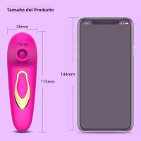Vibrador Para Mujeres Con Estimulador De Clítoris Y Pezones Control Manual Silicón Médico Juguete Sexual Para Adultos 18+ - details 3
