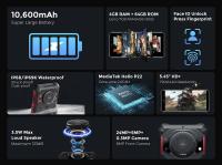 FOSSiBOT 5.45" 10600 mAh Batería Smartphone Outdoor Sin Contrato F101P, Octa Core 7GB 64GB, Altavoz Máx. 3.5W, Cámara 24MP, Teléfono Móvil Robusto IP68, Android 13, 5.45 Pulgadas HD+, Dual SIM, Huella Digital, GPS - details 1