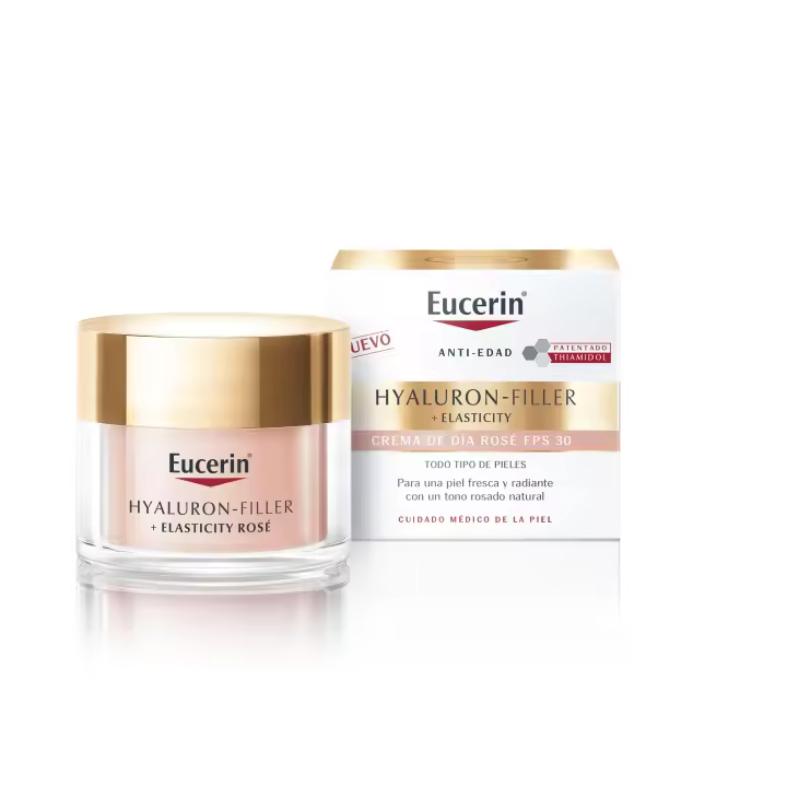 EUCERIN HYALURON FILLER + ELASTICITY CREMA DE DÍA ROSÉ FPS30 50ML - 1